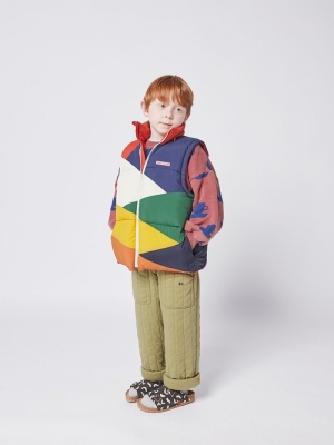 MULTI COL PADDED JAKET MULTI COL BLOCK