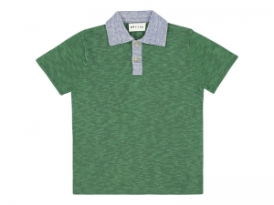 KNITTED SHORTSLEEVES POLO PALM