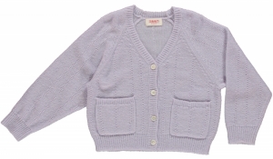 KNITTED CARDIGAN 53 LILAC