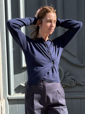 CARDIGAN BLU NOTTE