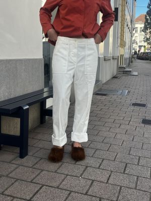 PANTALONE RIB PANNA