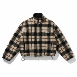 FLEECE VEST CHECK